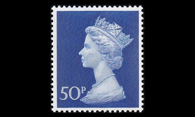 Iso-Britannia 551v ** Elisabeth 50 p suuri koko (1970)