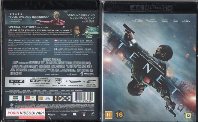 Tenet	(37 482)	UUSI	-FI-	4K HD+BLUR	nordic,	(3)	john david w