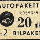 1949 AP 3 kellert.oranssi 20 mk vesileima IV ** LaPe AP 3 b - pikkukuva 1