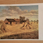 P.Moleveld: taidekortti, lyhteet pellolla, kulkenut 1969 - pikkukuva 1