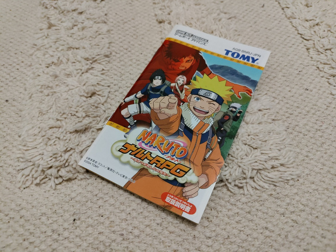 Naruto RPG -pelin ohjekirja - Nintendo Gameboy Advance GBA