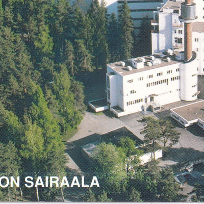 Paimio. sairaala. Alvar Aalto. ilmakuvakortti . e313