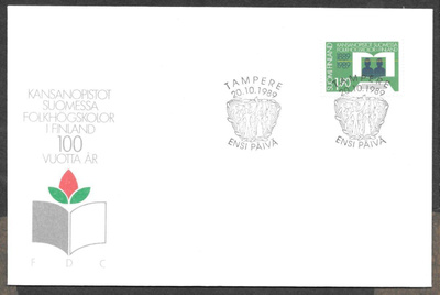 Kansanopistot 100v 1989 FDC (LAPE 1092)