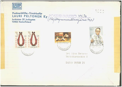 1980 1,30mk Eurooppa ym postiennakkokirje