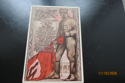 PROGANDAPOSTIKORTTI LEIMA 1937 POSTIMERKEIN EI KULKENUT