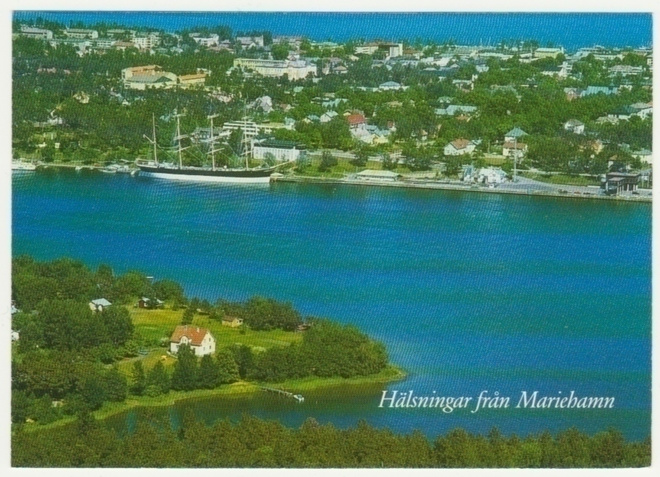Ahvenanmaa Åland Mariehamn ilmakuva