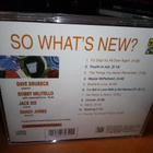 CD THE DAVE BRUBECK QUARTET : SO WHAT'S NEW ( SIS POSTIKULU) - pikkukuva 2