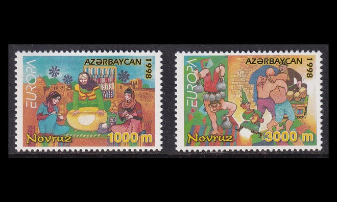 Azerbaidžan 438-9 ** Europa kansalliset juhlat 1998