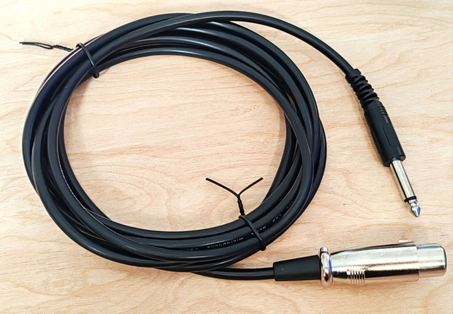 XLR äänikaapeli 6,35 mm (Audiokaapeli)