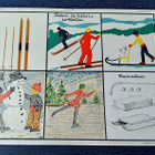 Opetustaulu Tilgmann n. 41,2 x 32,5 cm Talvi ja talviurheilu - pikkukuva 1