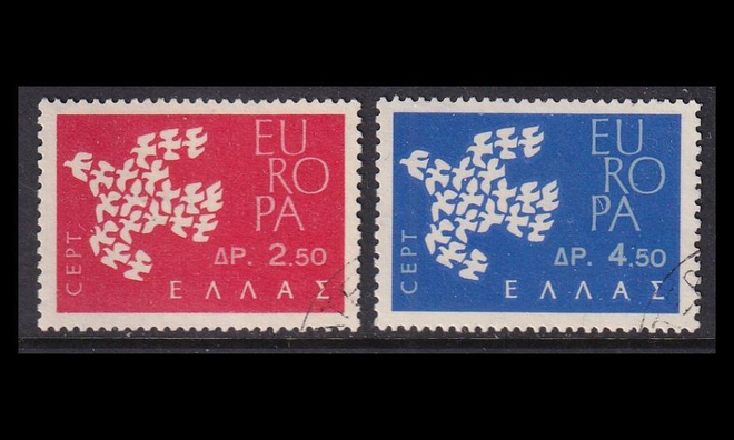 Kreikka 775-6 o Europa (1961)