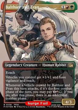 Magic the Gathering Balthier and Fran Surge Foil