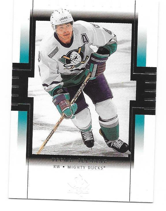 1999-00 SP Authentic #2 Teemu Selänne Anaheim Ducks