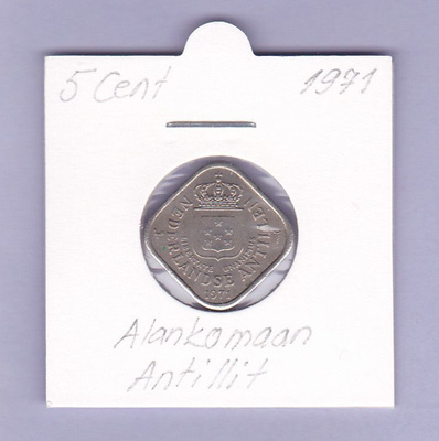 Alankomaan Antillit 5 Cent v.1971 KM#13