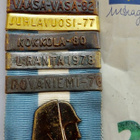 VANHA Sotaveteraani Aseveli Nauha 5 Solkea 1976-1982 - pikkukuva 1