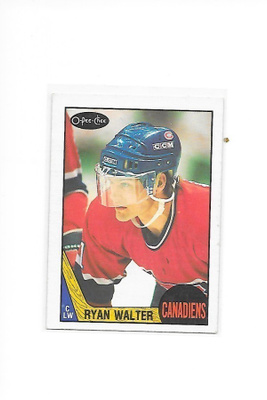 1987-88 OPC #231 Ryan Walter Montreal Canadiens