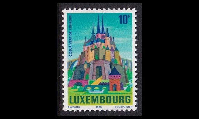 Luxemburg 1085 ** Euroopan vihreä sydän (1983)