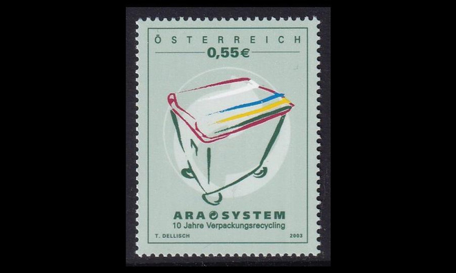 Itävalta 2407 ** Pakkausten kierrätys 10v (2003)