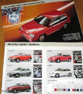 1988 Suzuki Swift esite - suom - 16 siv - KUIN UUSI