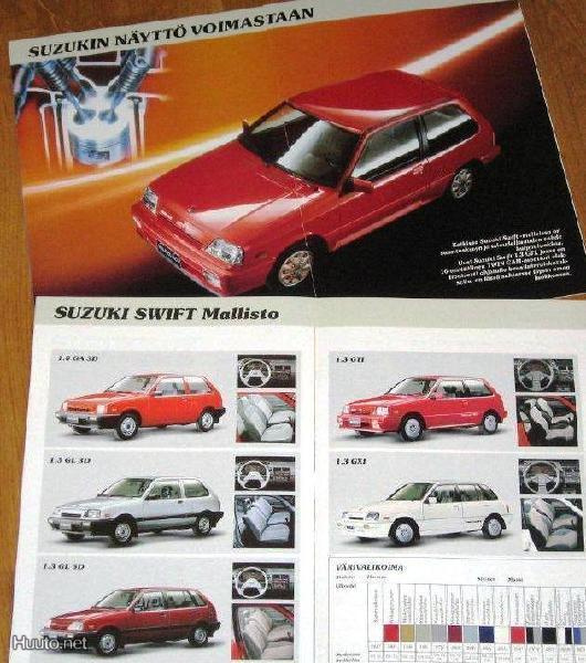 1988 Suzuki Swift esite - suom - 16 siv - KUIN UUSI