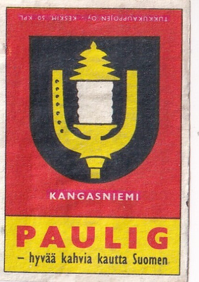 Kangasniemi, . Vaakuna. Paulig .s41