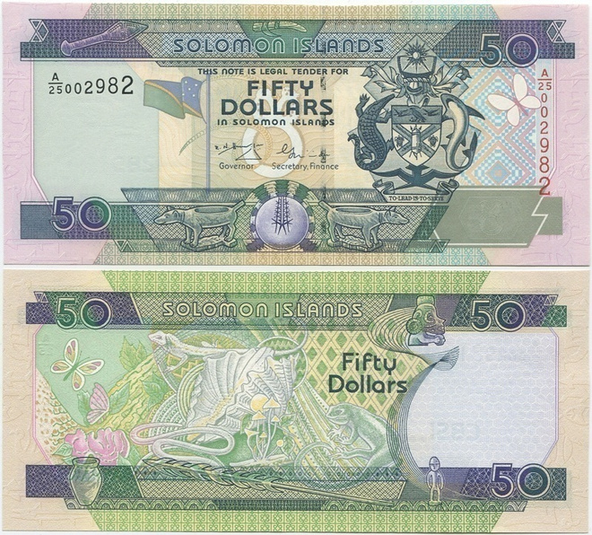 Salomonsaaret Solomon Islands 50 Dollars v.2001 (P-24) UNC