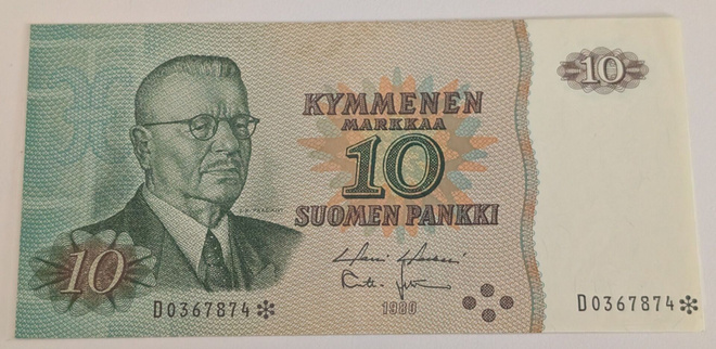 10 Markkaa 1980 tähti D0367874