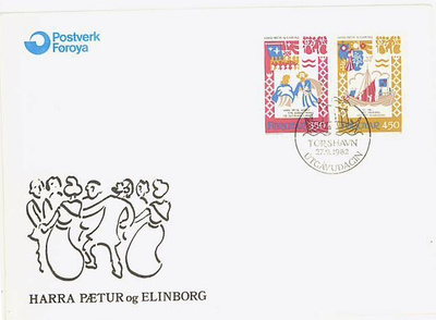 Fär-saaret Mi 77-8 FDC