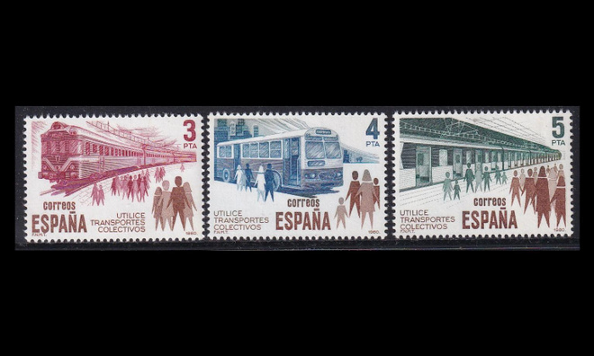 Espanja 2452-4 ** Julkinen liikenne (1980)