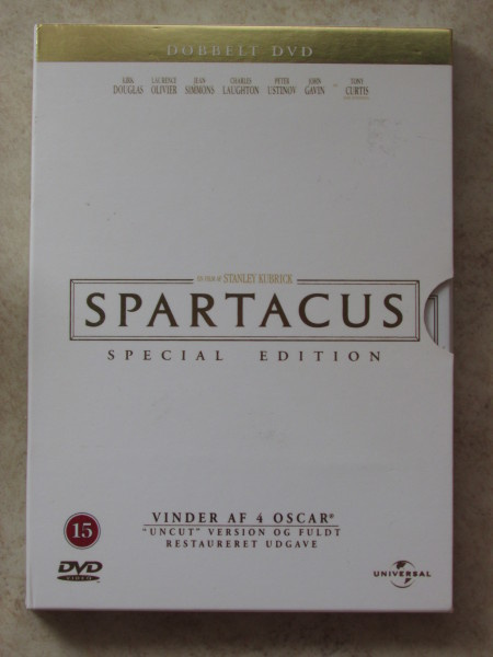 Spartacus (1960), 2 x DVD.