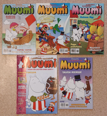 Muumi lehdet, 17 kpl. , 1998-2002.