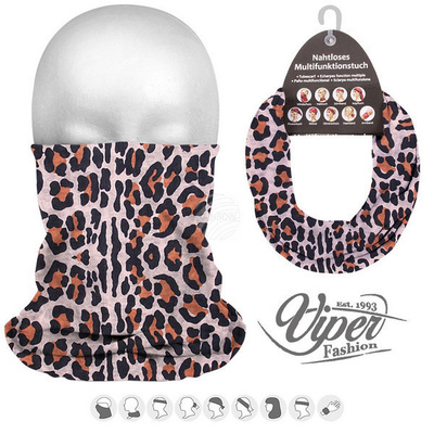 Viper Fashion 9in1 Mikrokuituk. Putkihuivi, leopardi *UUSI*
