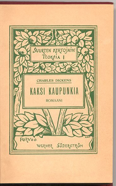 Charles Dickens: Kaksi kaupunkia (1.p., 1903)