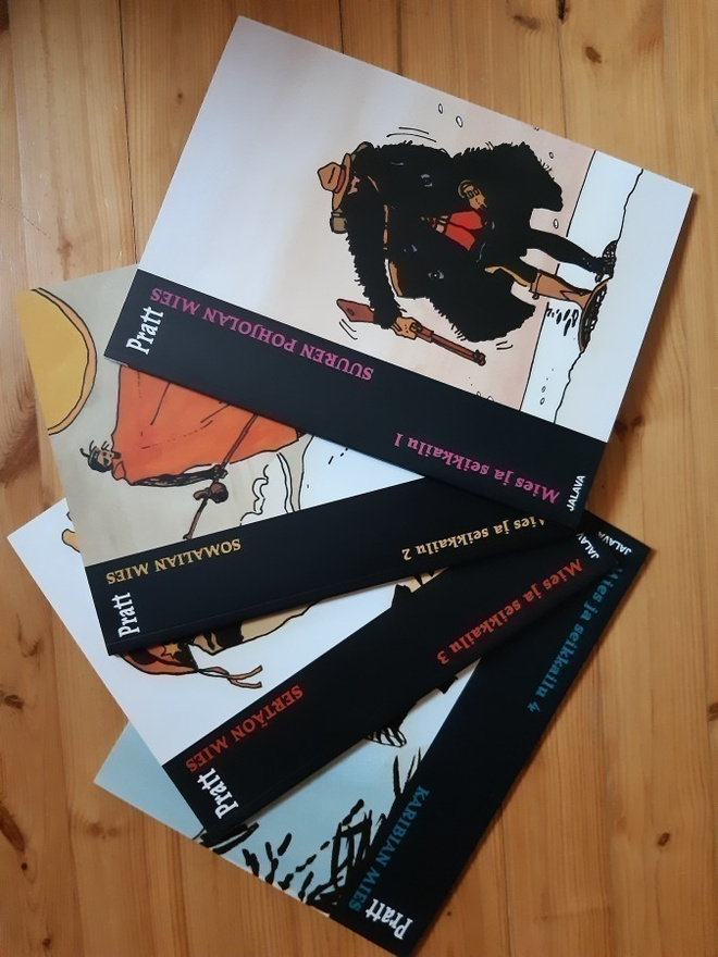 Hugo Pratt Mies ja seikkailu 1-4 LUKEMATTOMAT!