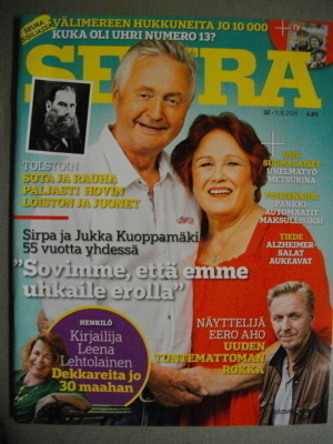 Seura lehti Nro 32/2016 (16.3)