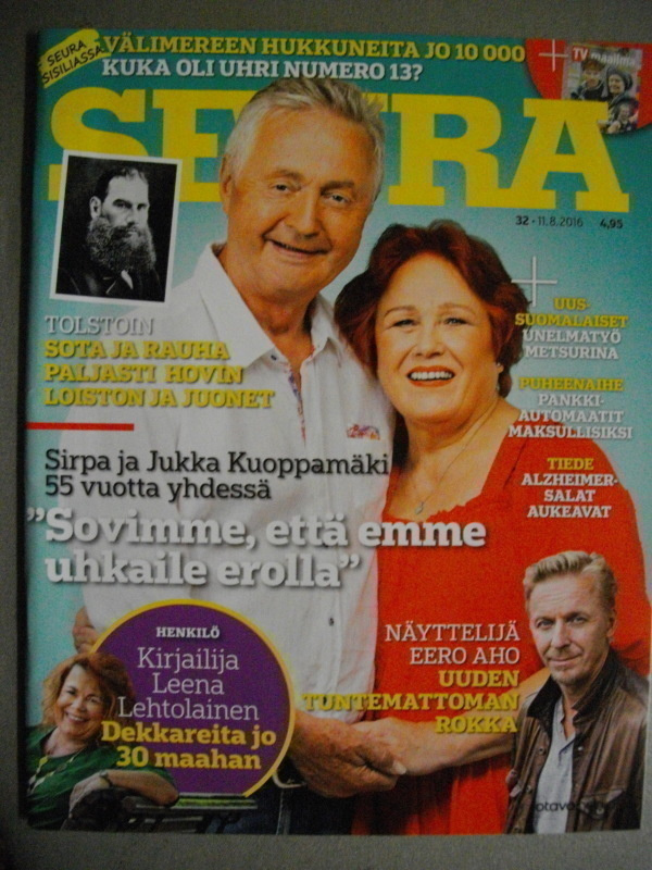 Seura lehti Nro 32/2016 (16.3)