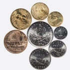 France Fifth Republic 1974 Coinage Set UNC (8 coins) - pikkukuva 2