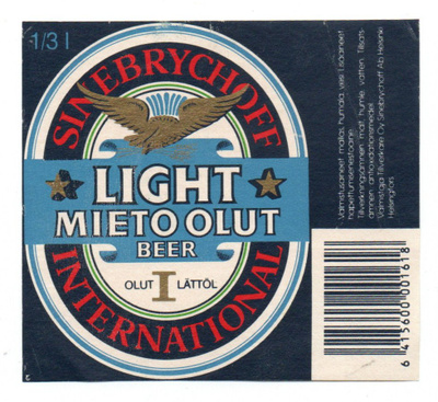 Sinebrychoff LIGH MIETO OLUT I Etiketti