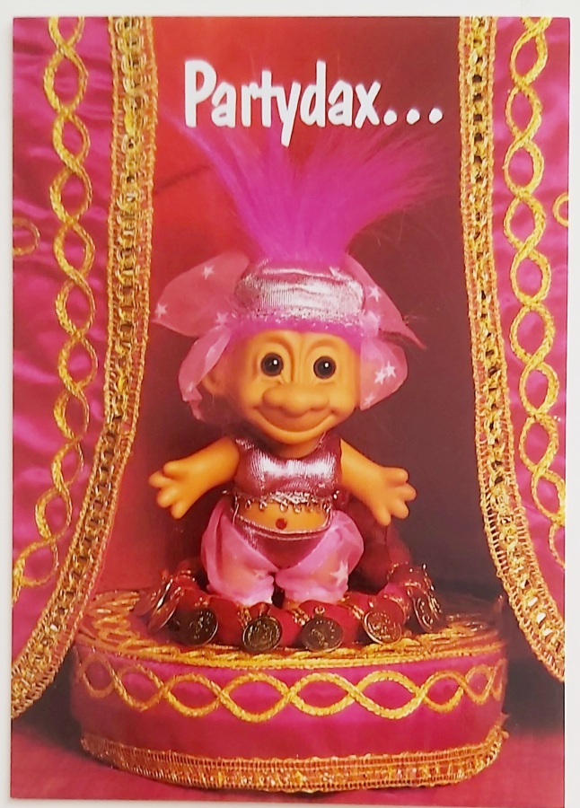 "Partydax..."-KULKEMATON POSTIKORTTI
