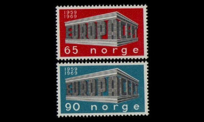 Norja 583-4 ** Europa (1969)