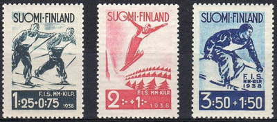 (S0637) F.I.S.-Hiihtomestaruuskilpailut 1938. Leimaamattomat