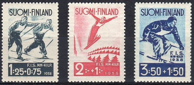 (S0637) F.I.S.-Hiihtomestaruuskilpailut 1938. Leimaamattomat