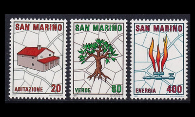 San Marino 1237-9 ** Kaupunkisuunnittelu (1981)