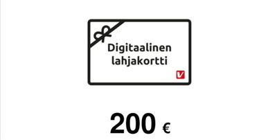 Verkkokauppa.com lahjakortti 200€