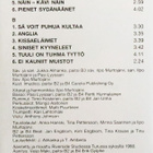 TUULA AMBERLA: Siniset kyyneleet_c-kasetti - pikkukuva 2