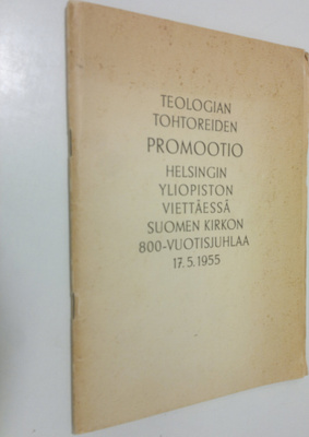 Teologian tohtoreiden promootio Helsingin yliopiston viet...