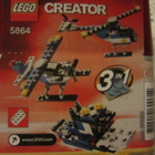 Lego Creator 5864 3 in 1 Mini Helicopter * avaamaton pkt - pikkukuva 3