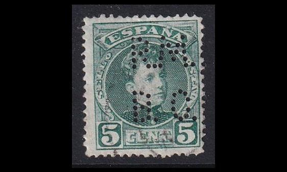 Espanja 207 o Alfonso XIII 5 C läviste (1901)