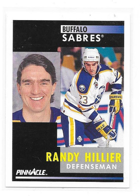 1991-92 Pinnacle #281 Randy Hillier Buffalo Sabres