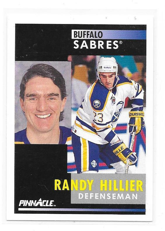 1991-92 Pinnacle #281 Randy Hillier Buffalo Sabres